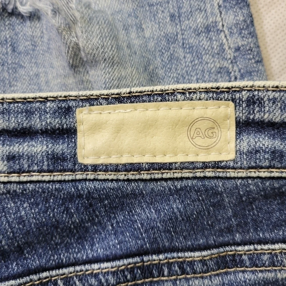 AG Adriano Goldschmeid The‎ Stilt Crop Jeans Distressed Look Size 29